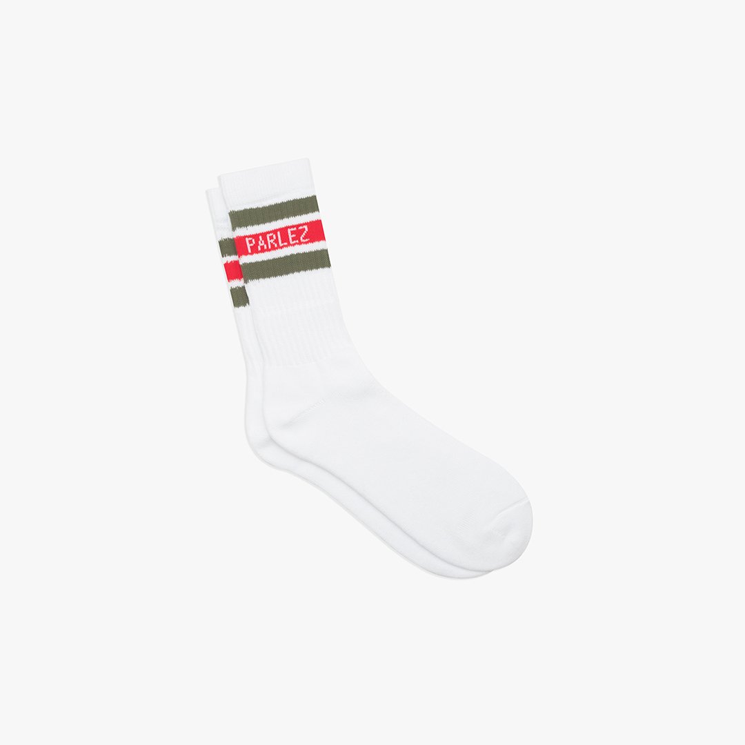 Parlez Block 2 Tone Sock - Red