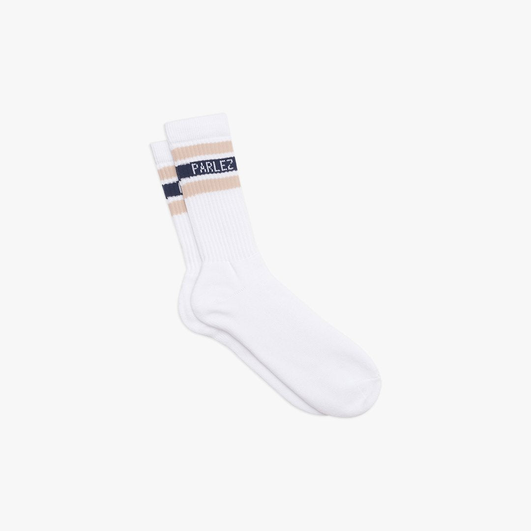 Parlez Block Sock - Sand / Navy