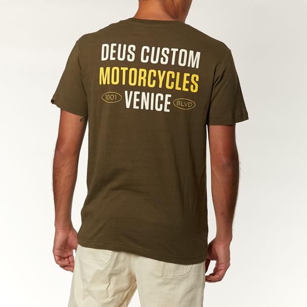 Deus Ex Machina Panorama T-Shirt - Dark Olive