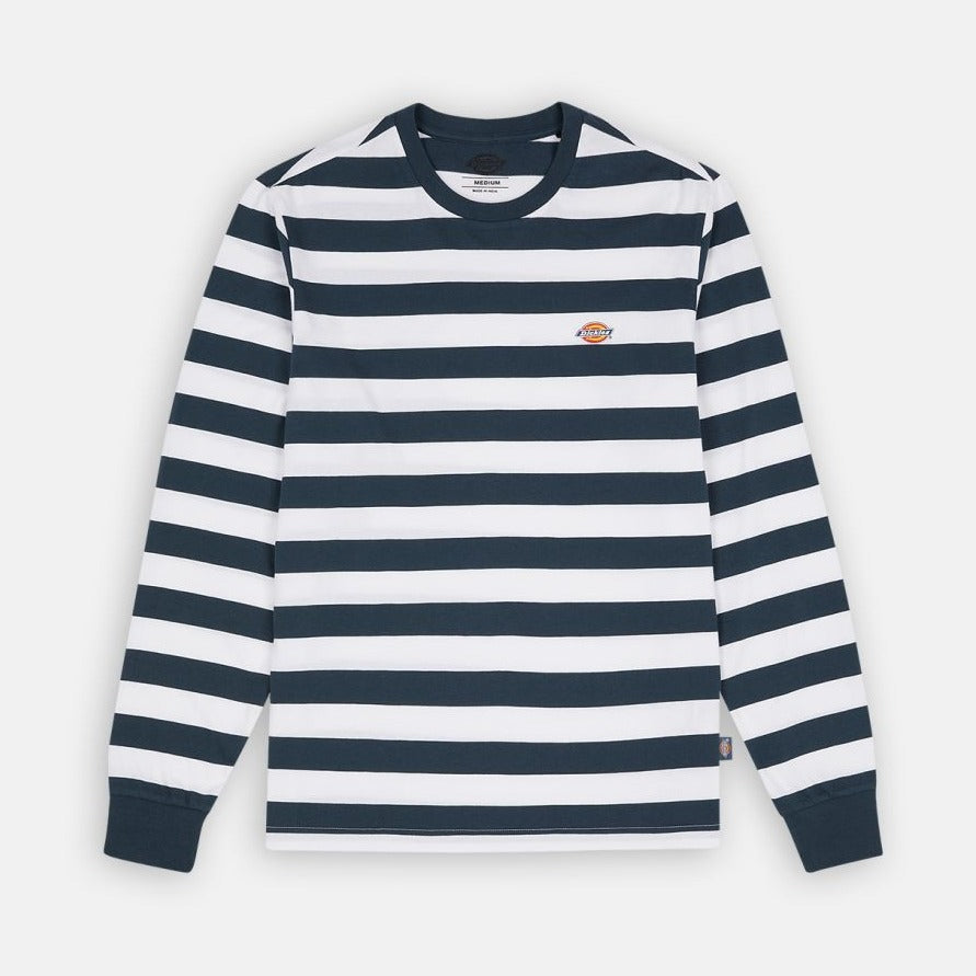 Dickies LS Rivergrove Stripe T-Shirt - Air Force Blue