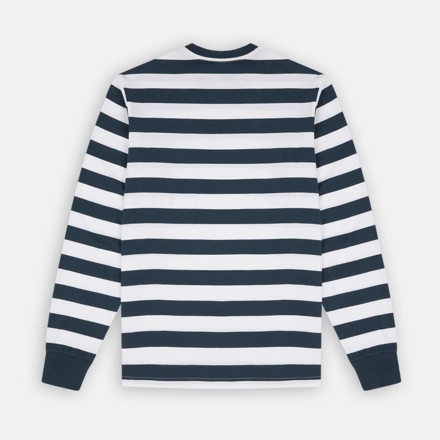 Dickies LS Rivergrove Stripe T-Shirt - Air Force Blue