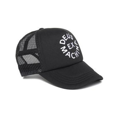 Deus Ex Machina Circle Logo Trucker - Black / White