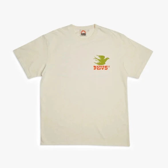Deus Ex Machina Budgies T-Shirt - Dirty White