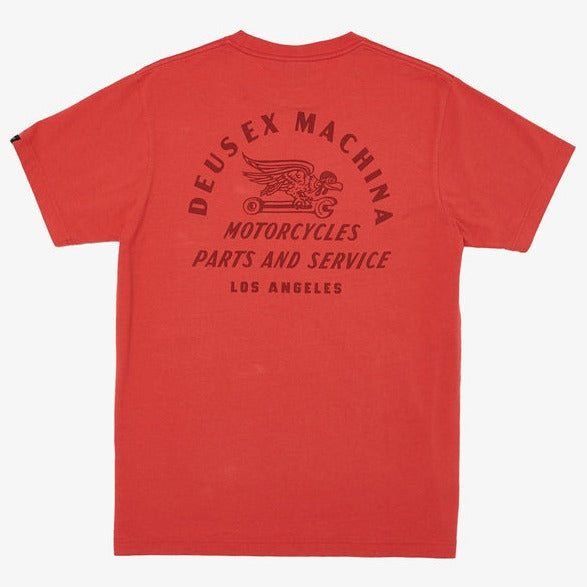 Deus Ex Machina Sparrows Plight T-Shirt - Ribbon Red