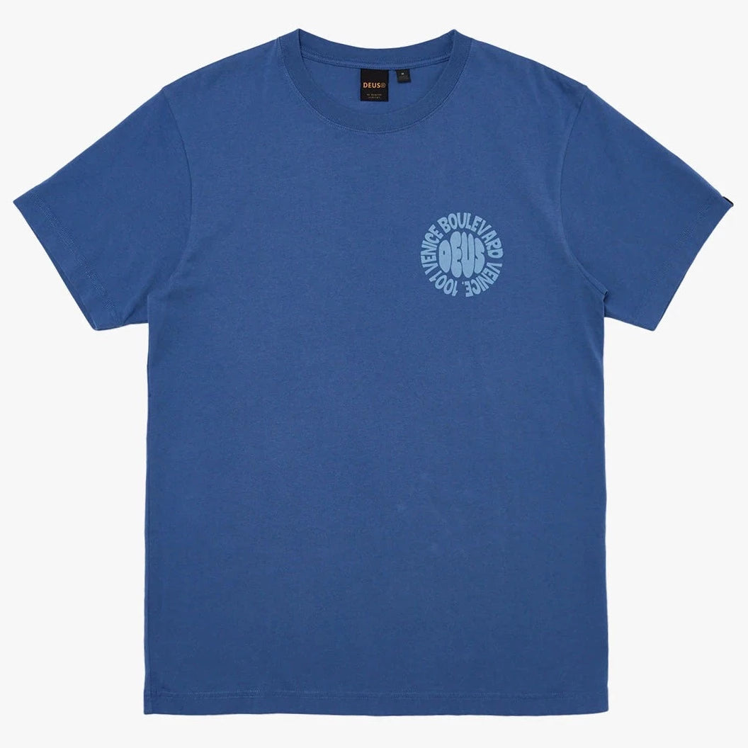 Deus Ex Machina Byron Sruf T-Shirt - Dusty Blue