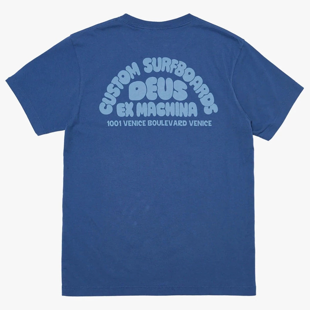Deus Ex Machina Byron Sruf T-Shirt - Dusty Blue