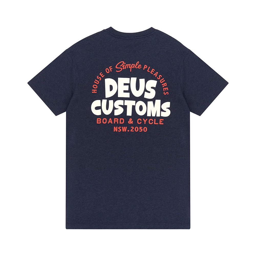 Deus Ex Machina Simpli City T-Shirt Navy Marle