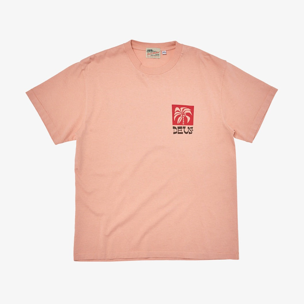 Deus Ex Machina Verlaine T-Shirt - Coral Pink