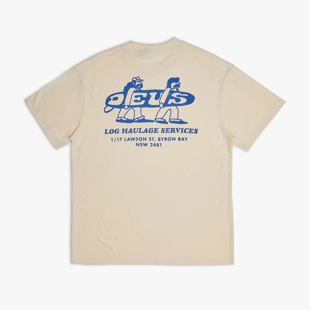 Deus Log Haul T-Shirt - Dirty White