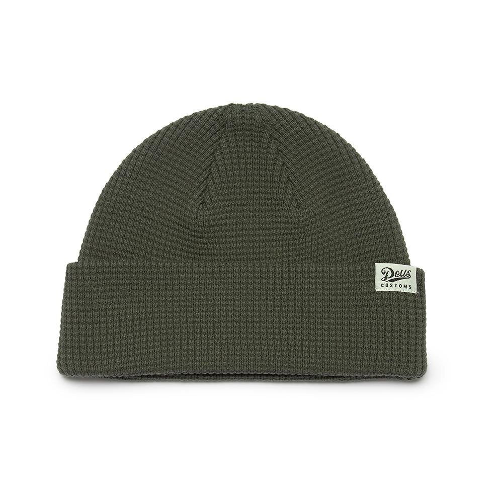Deus Ex Machina Waffle Beanie Forest Green