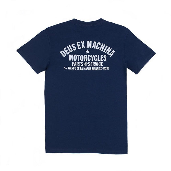 Deus Ex Machina Biarrits Add T-Shirt - Navy