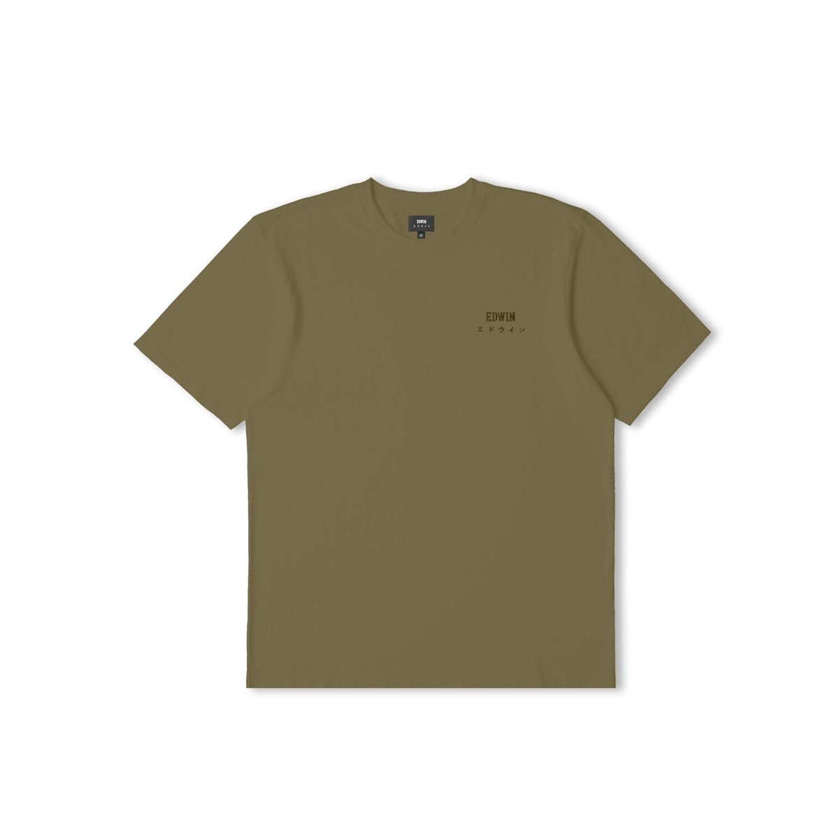 Edwin Logo Chest T-Shirt - Uniform Green