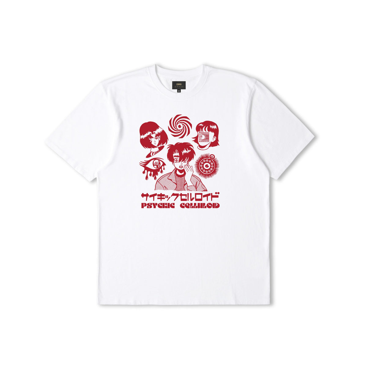 Edwin Psychic Celluloid T-Shirt - White