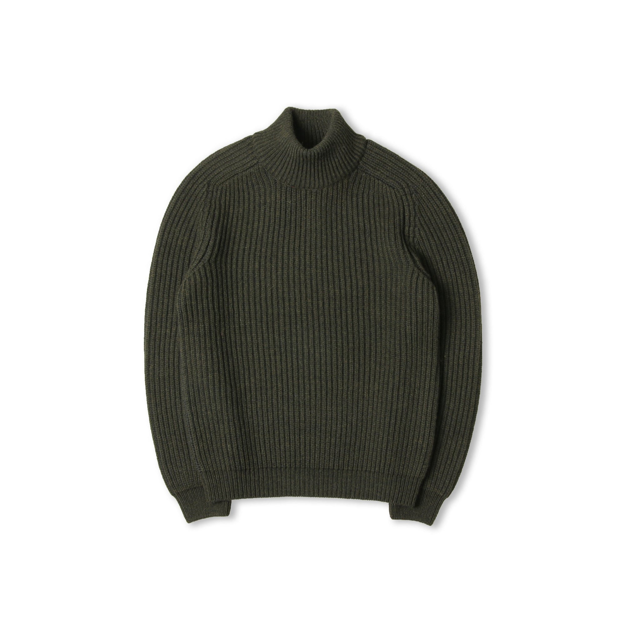 Edwin Roni High Collar Sweat - Uniform Green