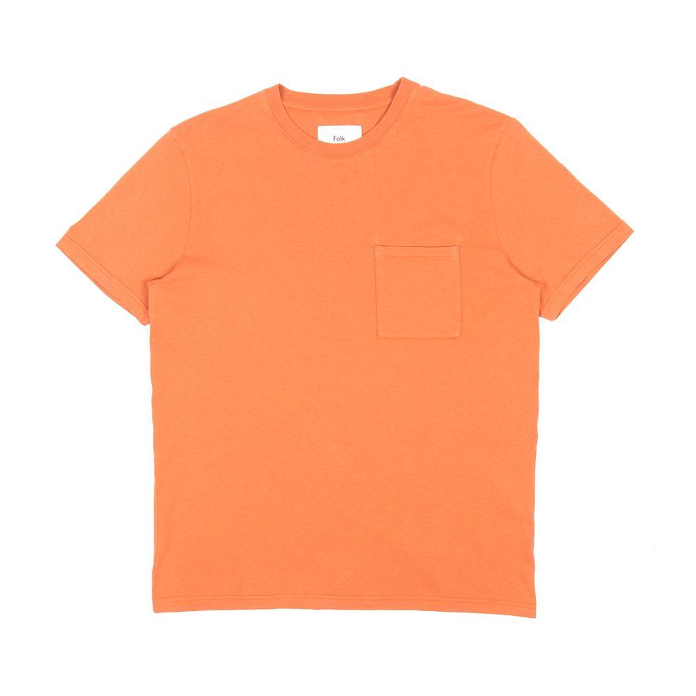 Folk Pocket Assembly T-Shirt Brick Red