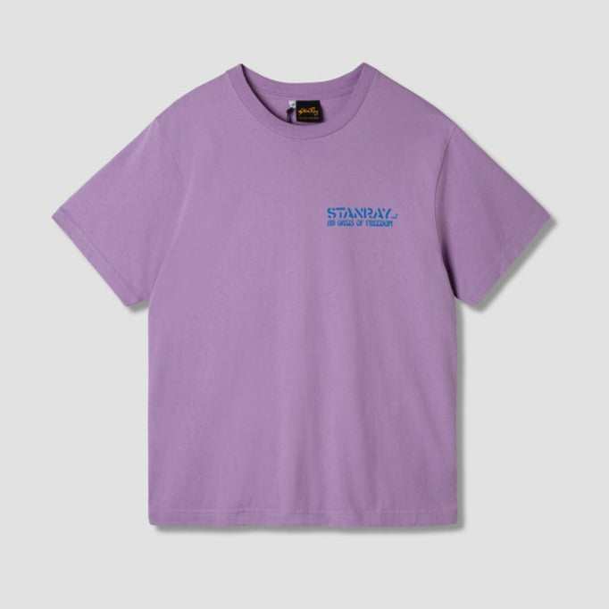 Stan Ray Freedom Stencil T-Shirt - Dragon Fruit