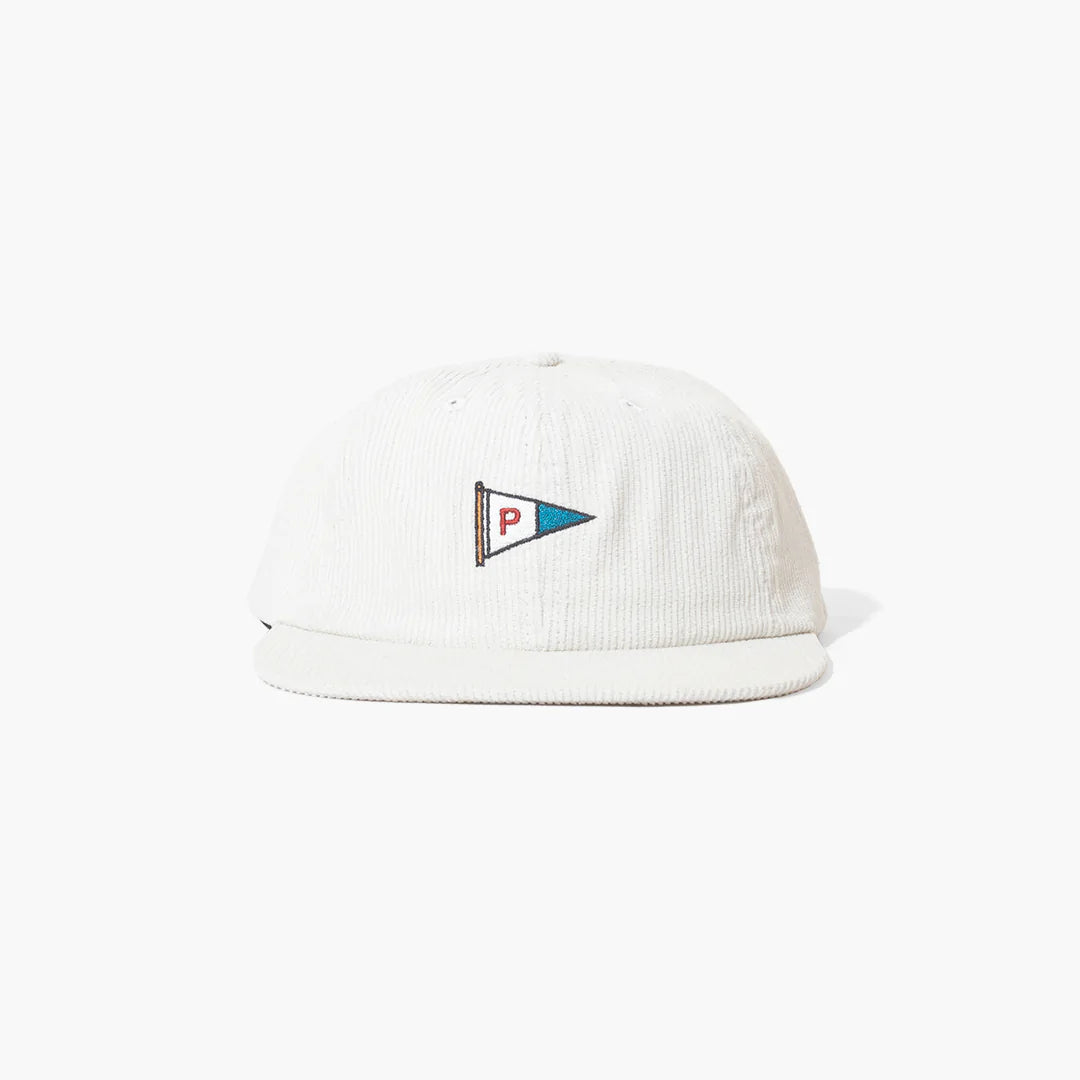 Parlez Flag Cord 6 Panel Cap - Ecru