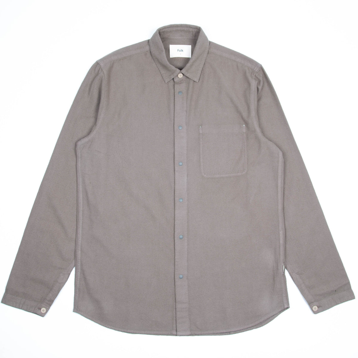 Folk Stitch Pocket Shirt - Peat