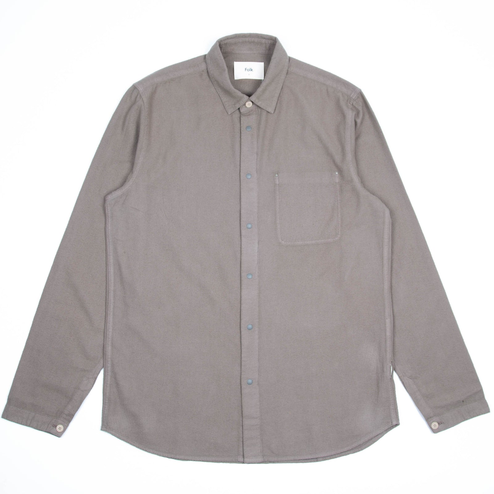 Folk Stitch Pocket Shirt - Peat