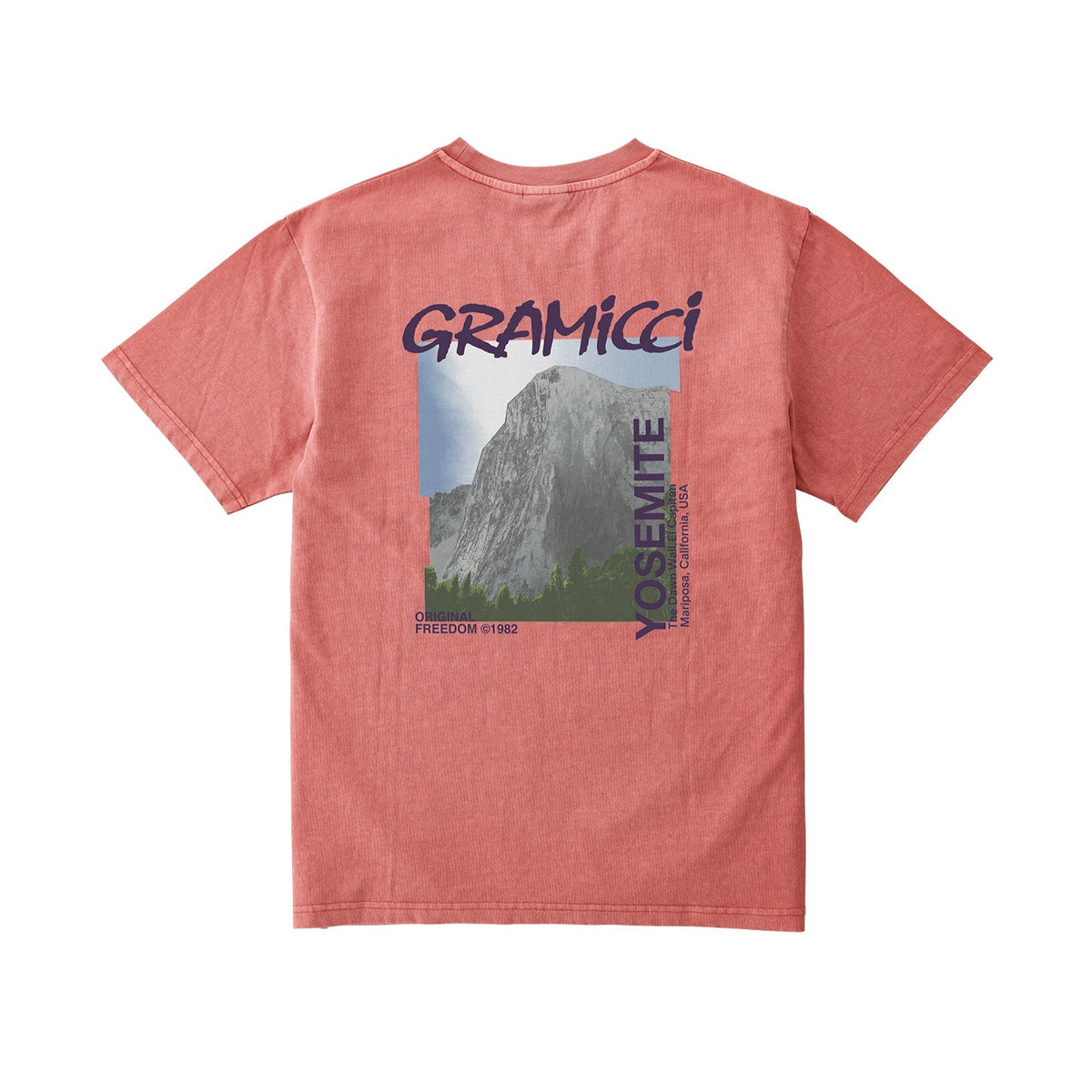 Gramicci Dawn Wall T-Shirt - Dusty Red