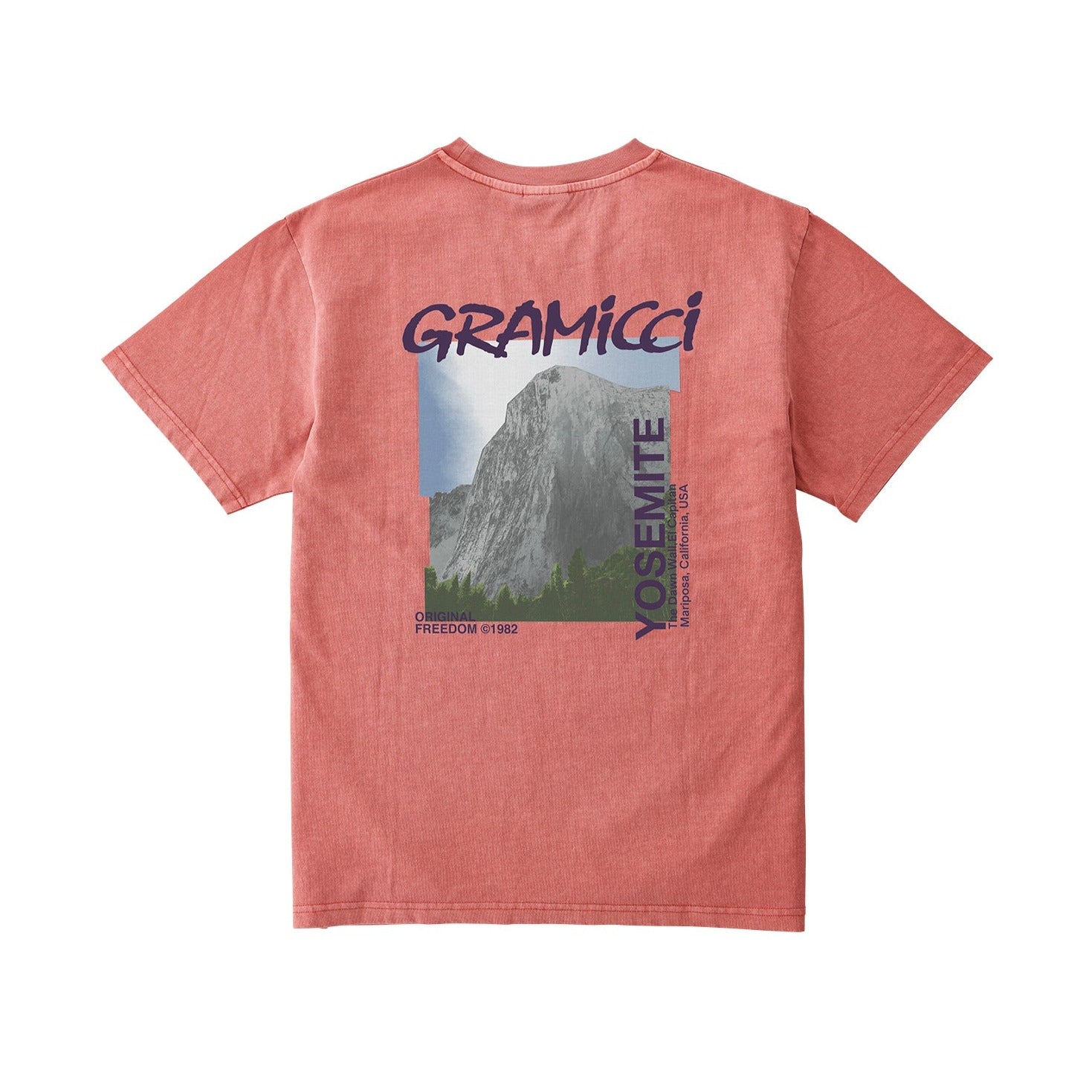 Gramicci Dawn Wall T-Shirt - Dusty Red