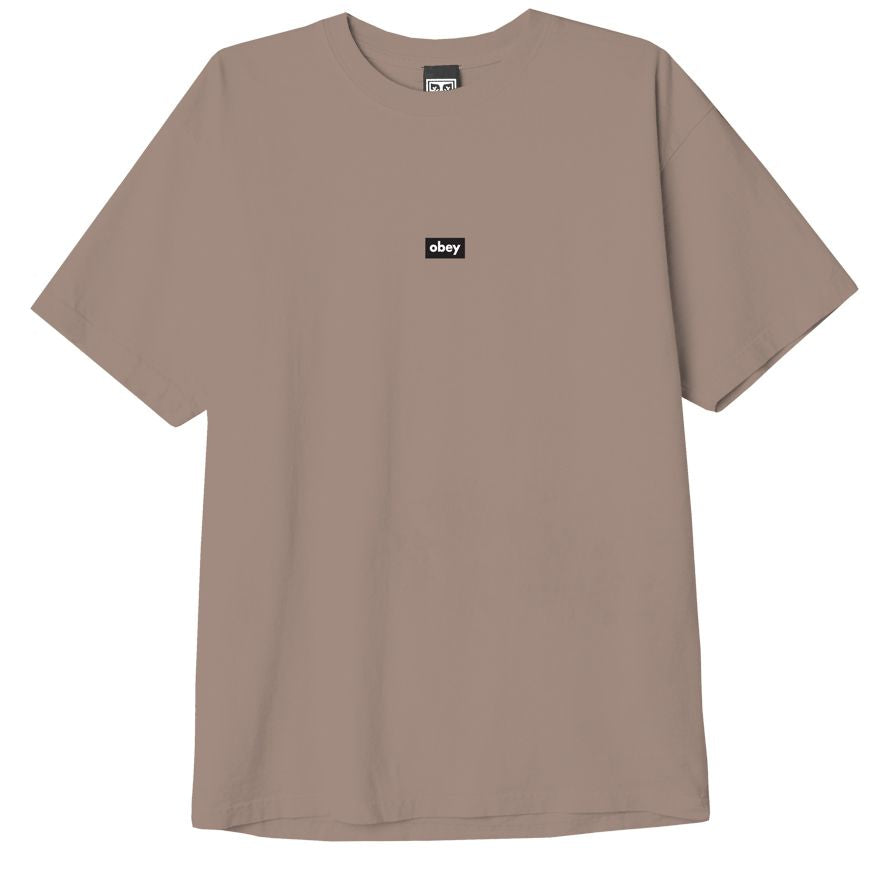 Obey Black Bar T-Shirt - Wild Mushroom