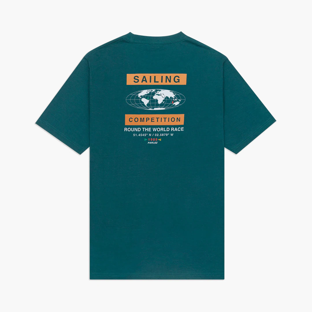 Parlez Globe T-Shirt - Dusty Teal