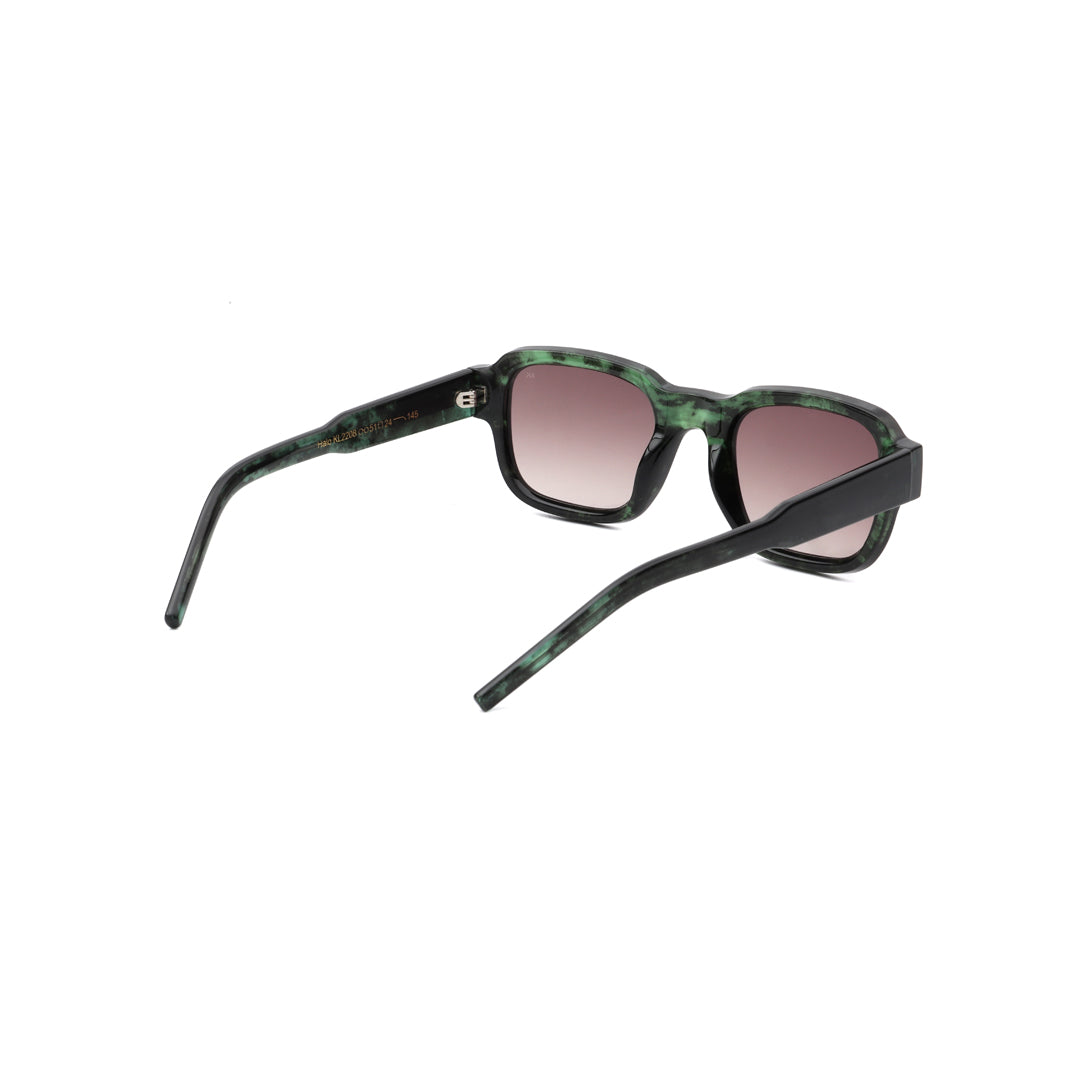 A Kjaerbede Halo Sunglasses - Green Marble Transparent
