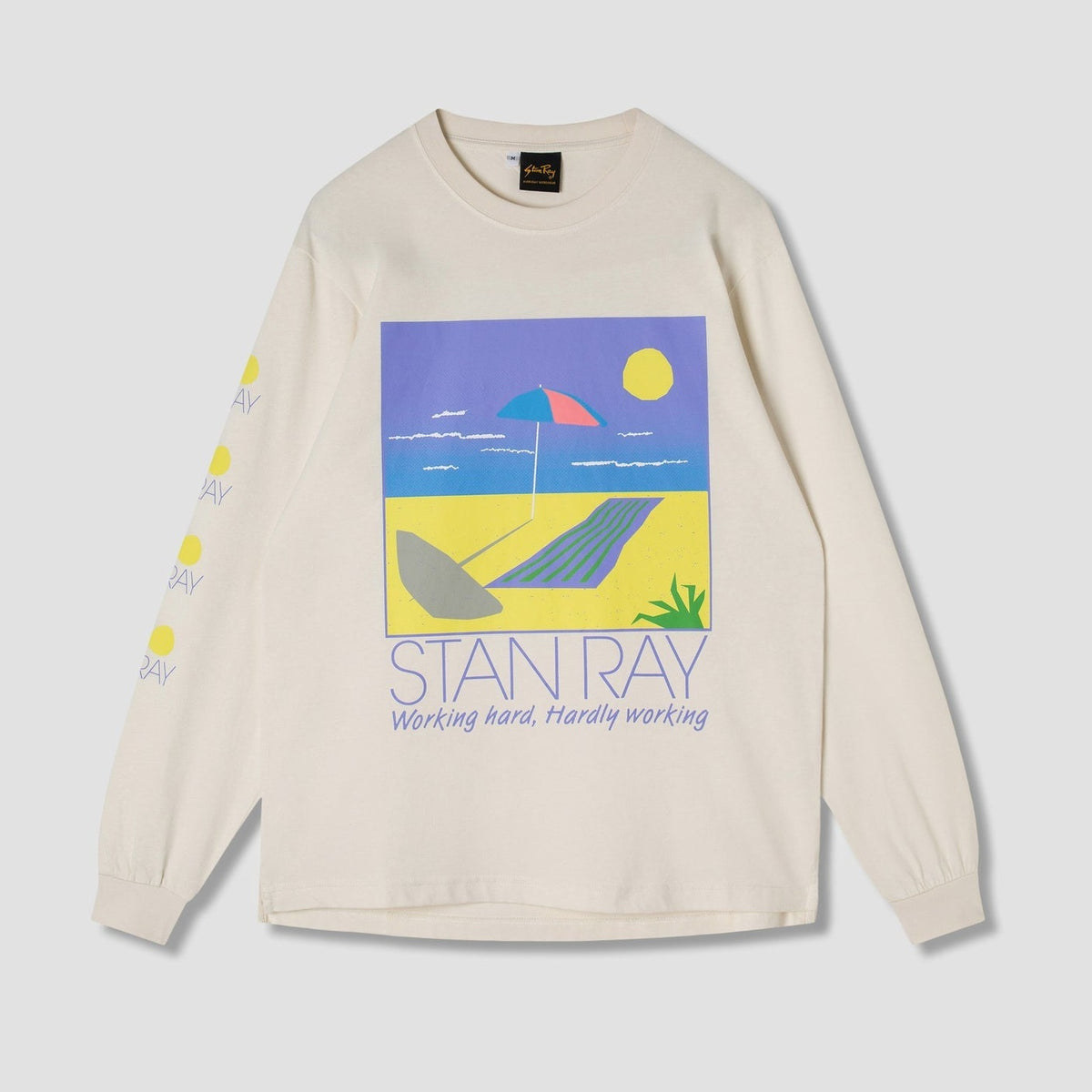Stan Ray Hardly Working LS T-Shirt - Natural
