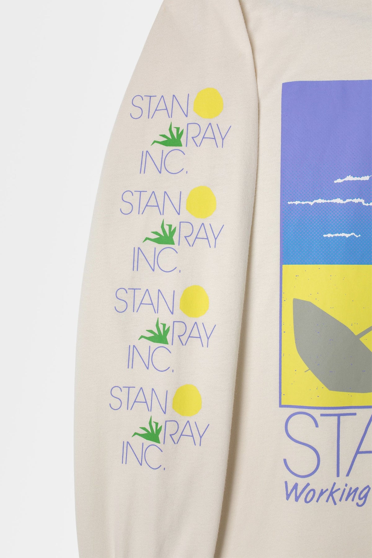 Stan Ray Hardly Working LS T-Shirt - Natural