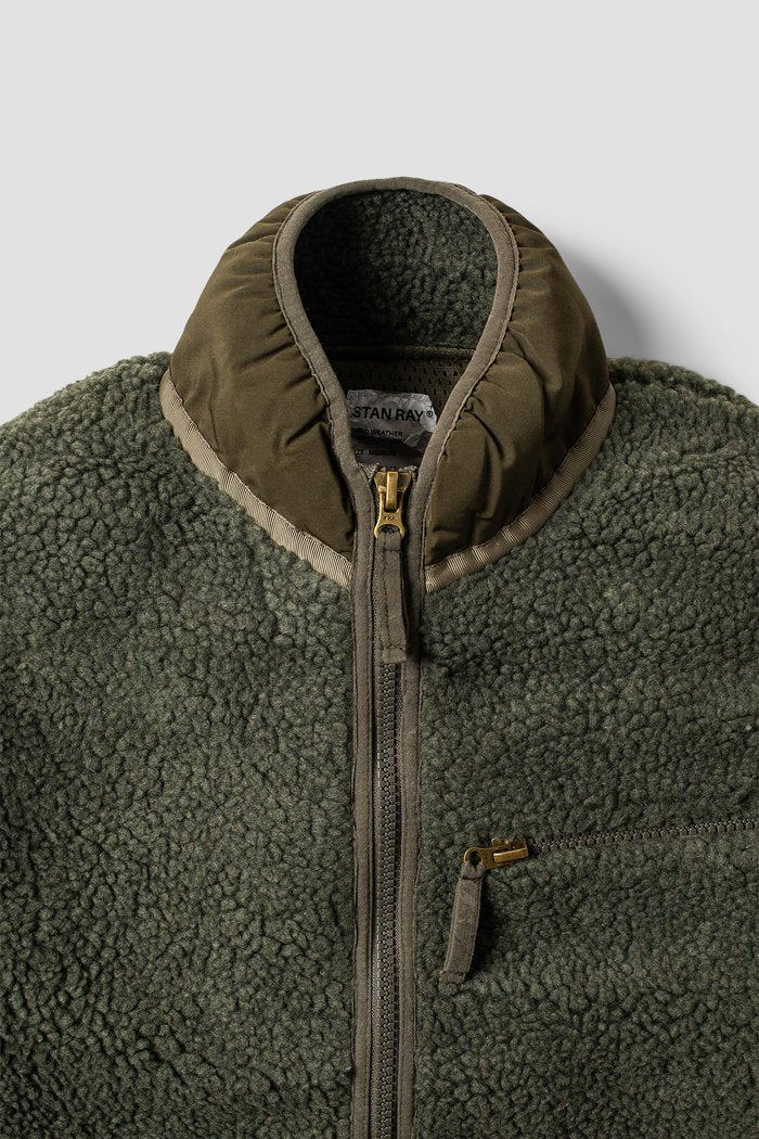 Deep pile outlet fleece jacket