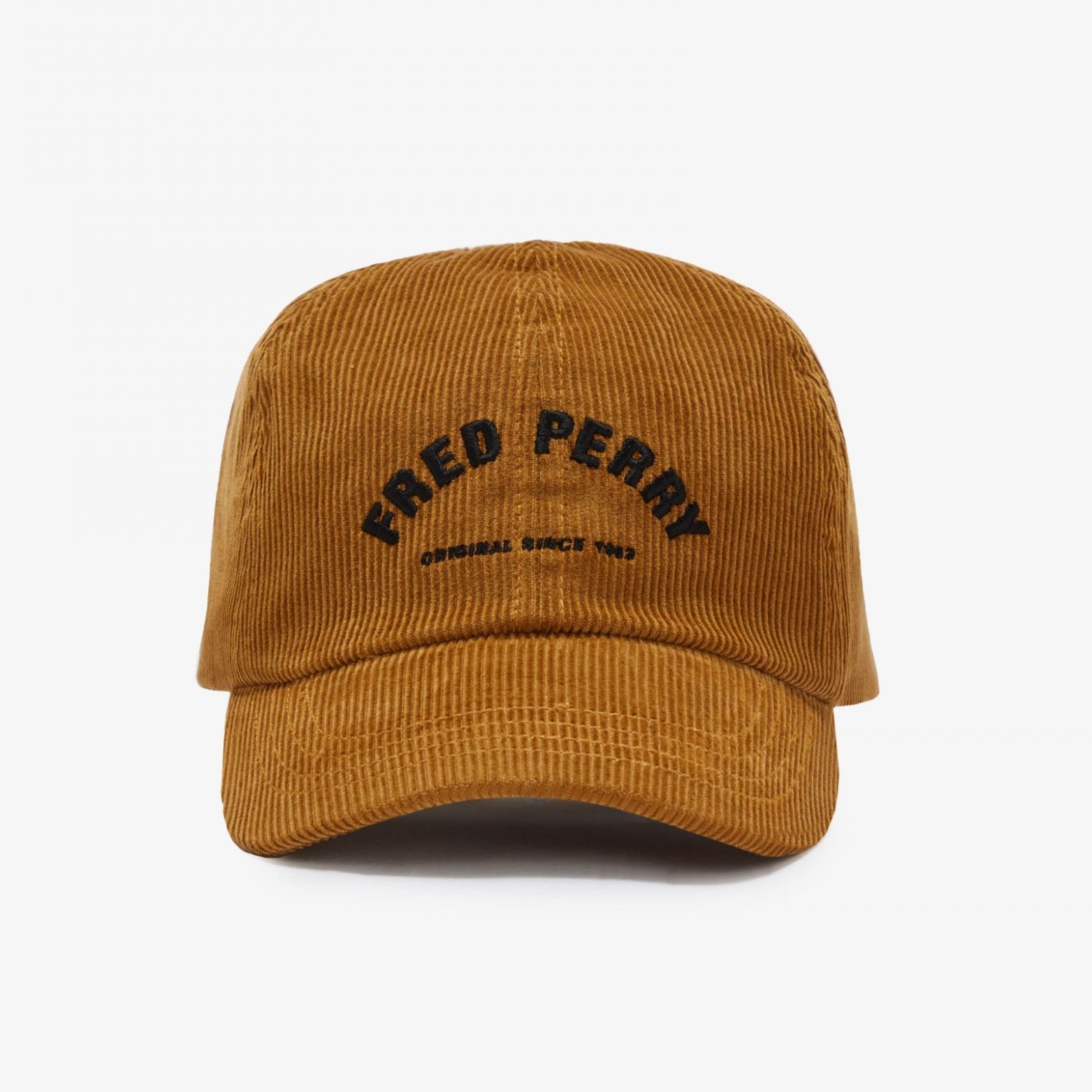Fred Perry Arch Branded Cord Cap - Dark Caramel