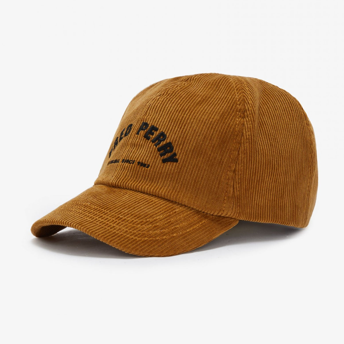 Fred Perry Arch Branded Cord Cap - Dark Caramel