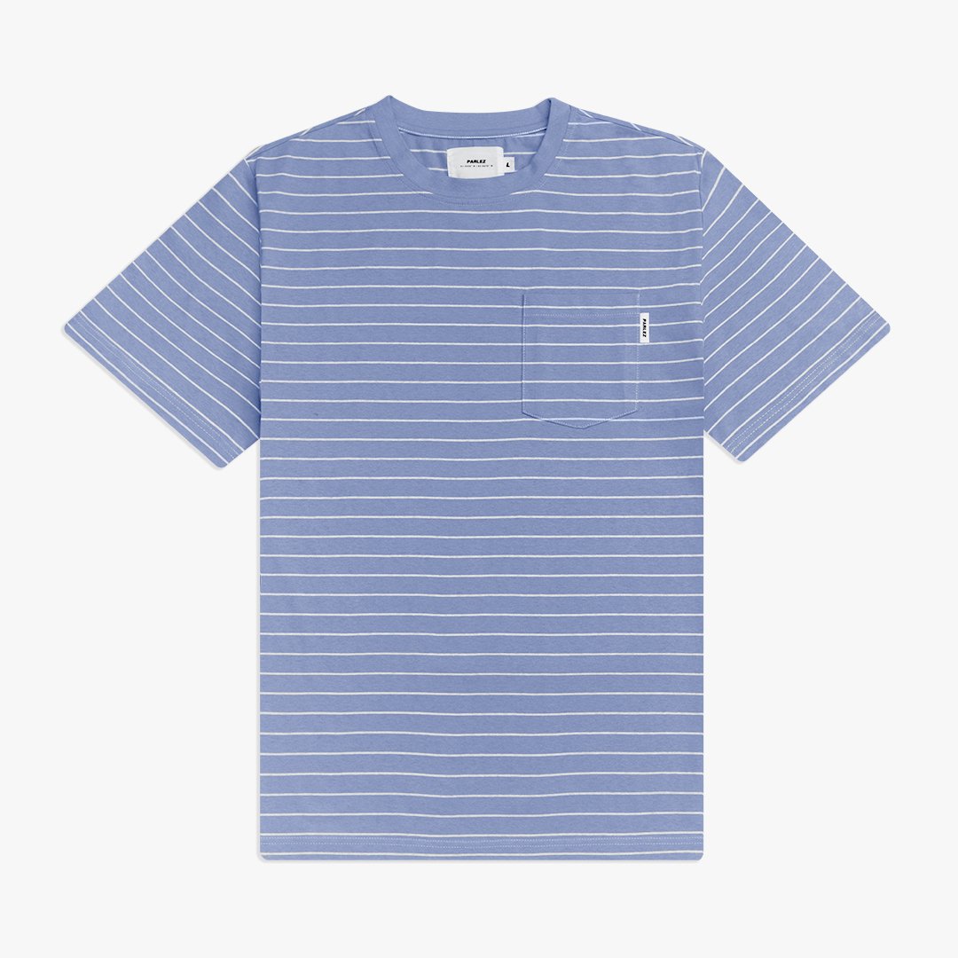 Parlez Helm Pocket T-Shirt - Dusty Blue