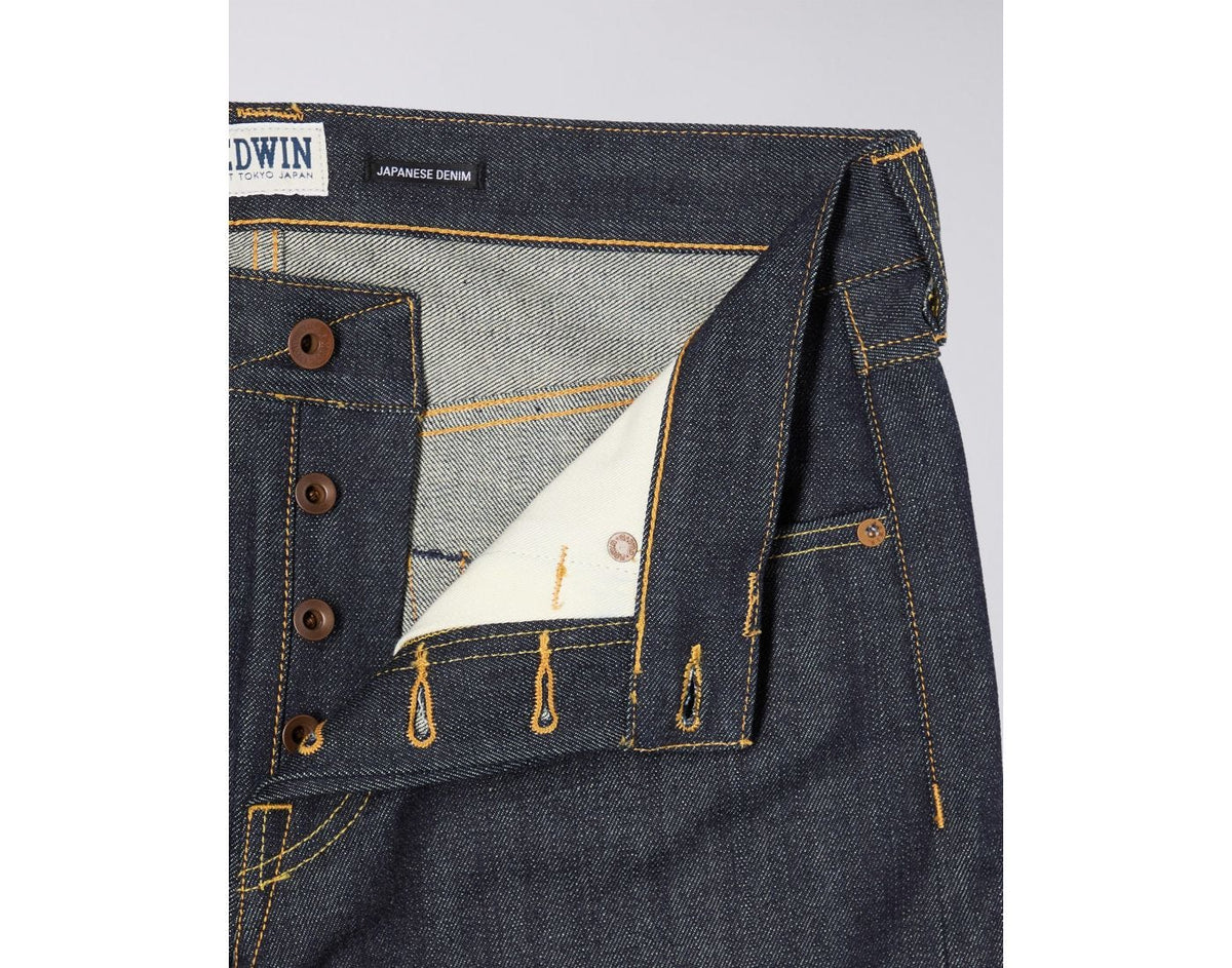Edwin ED-47 Red Listed Selvage Denim - Blue Unwashed
