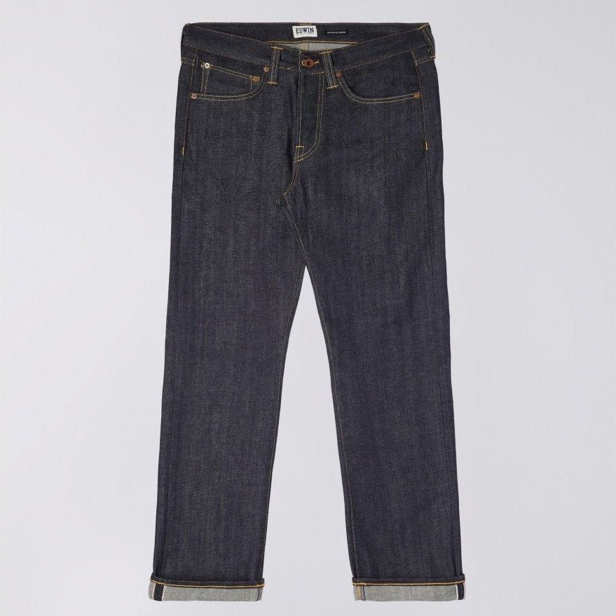 Edwin ED-47 Red Listed Selvage Denim - Blue Unwashed