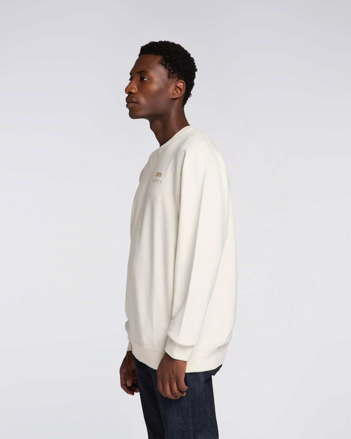 Edwin Base Crew - Whisper White