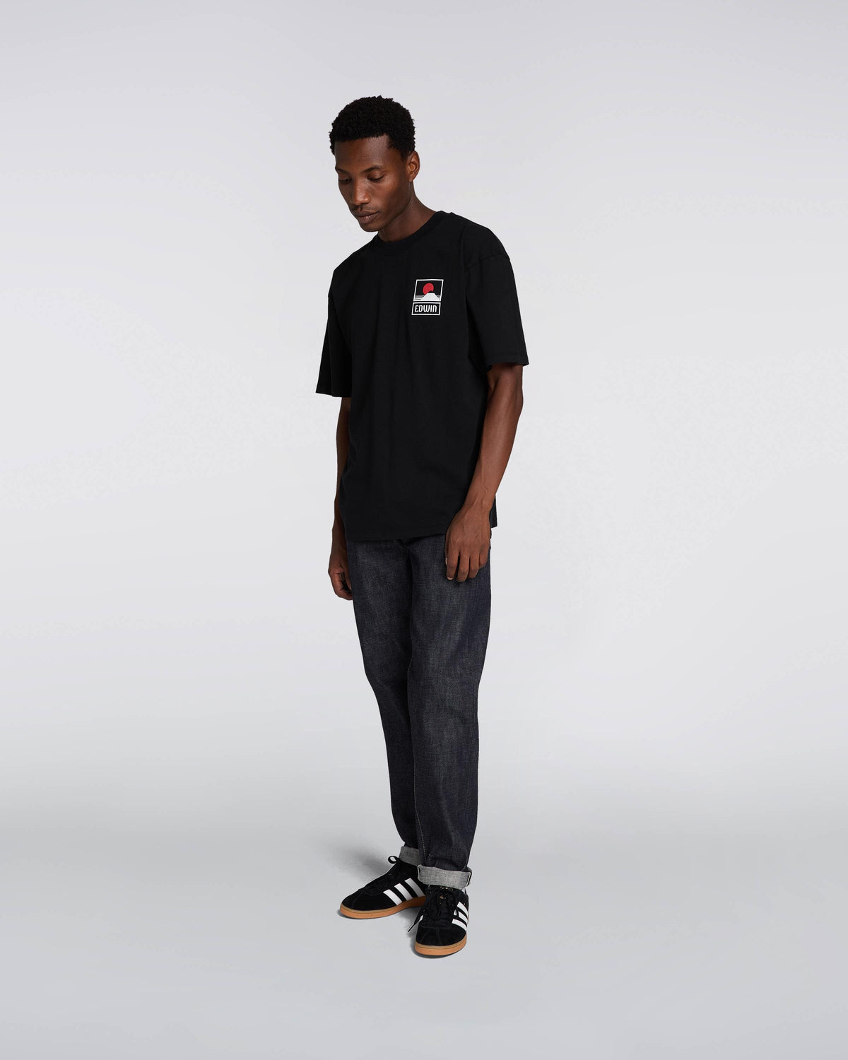 Edwin Sunset on Mt Fuji T-Shirt - Black