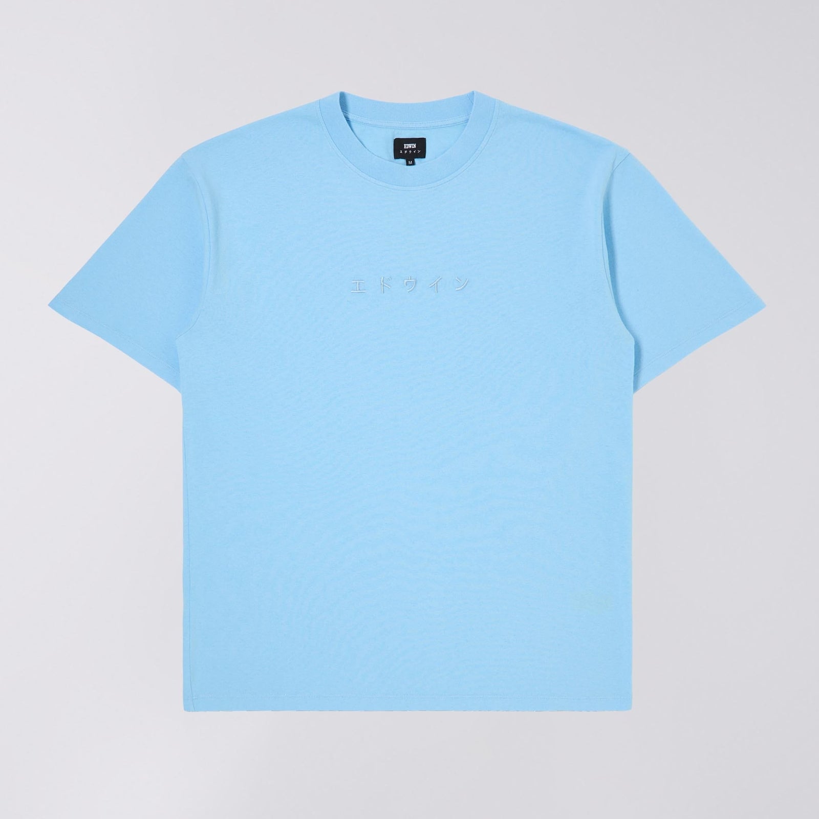 Edwin Katanka Emb T-Shirt - Sky Blue