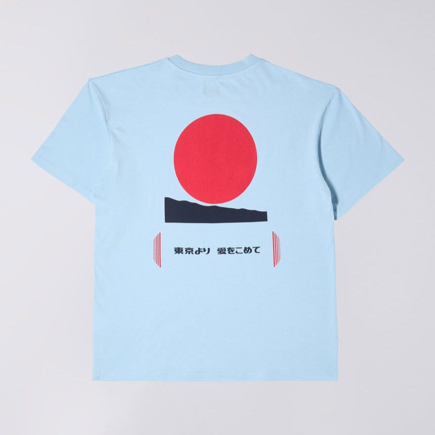 Edwin Aurora T-Shirt - Cerulean Blue