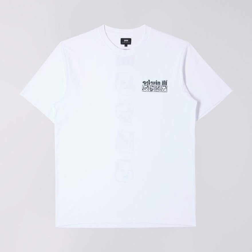 Edwin Hokusai Noh Masks T-Shirt White