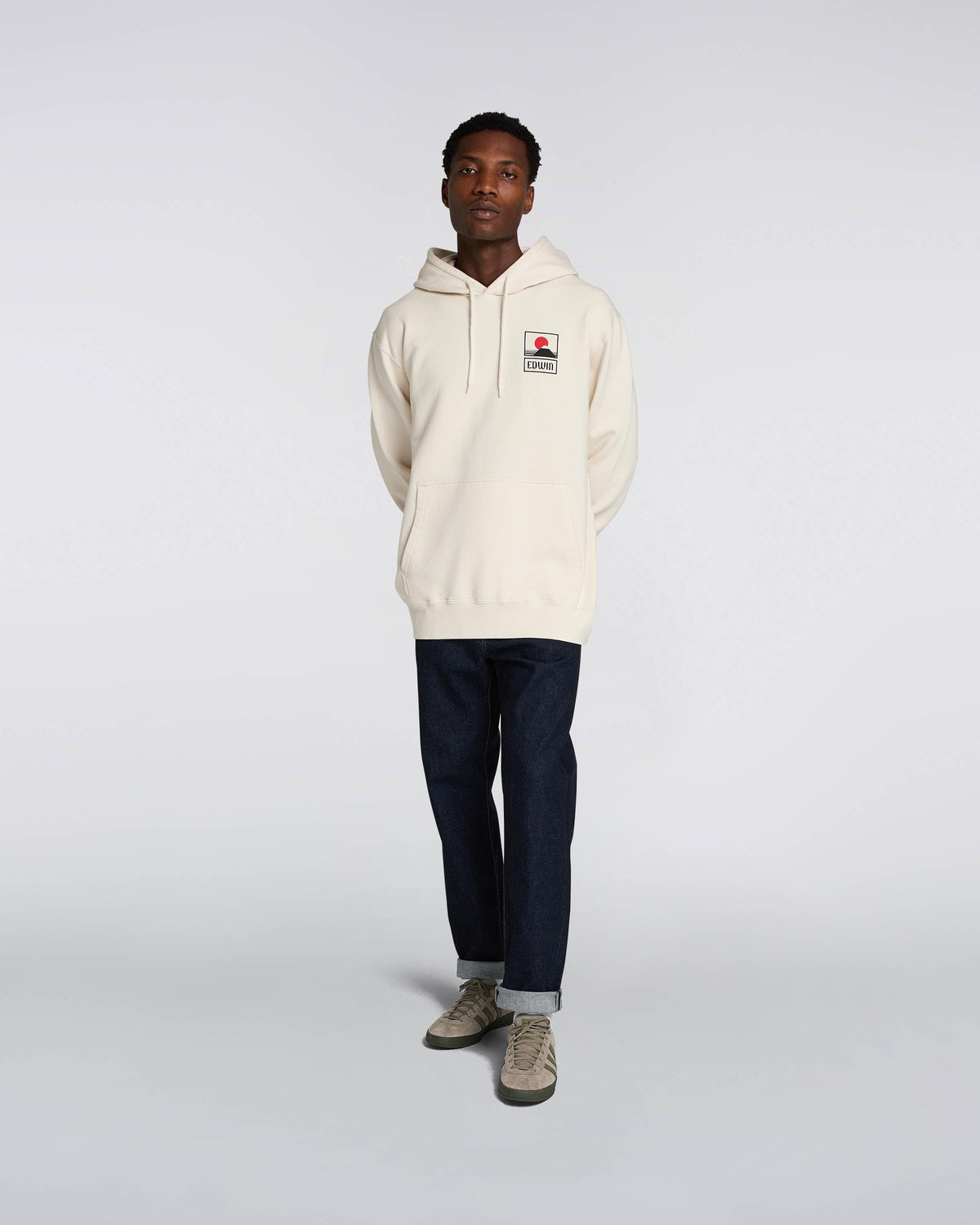 Edwin Sunset on Mt Fuji Hood - Whisper White