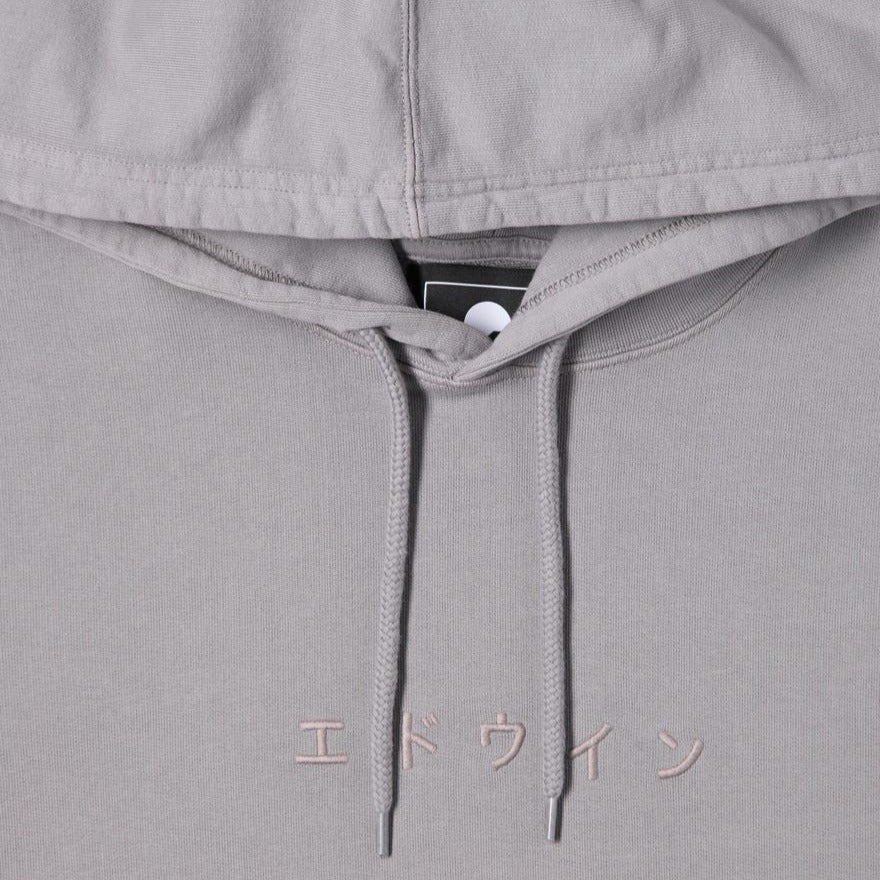 Edwin Katakana Hoodie - Frost Grey