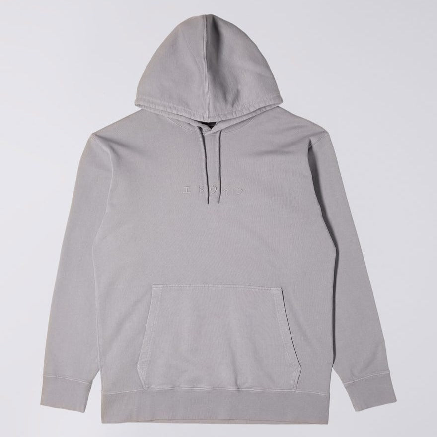 Edwin Katakana Hoodie - Frost Grey