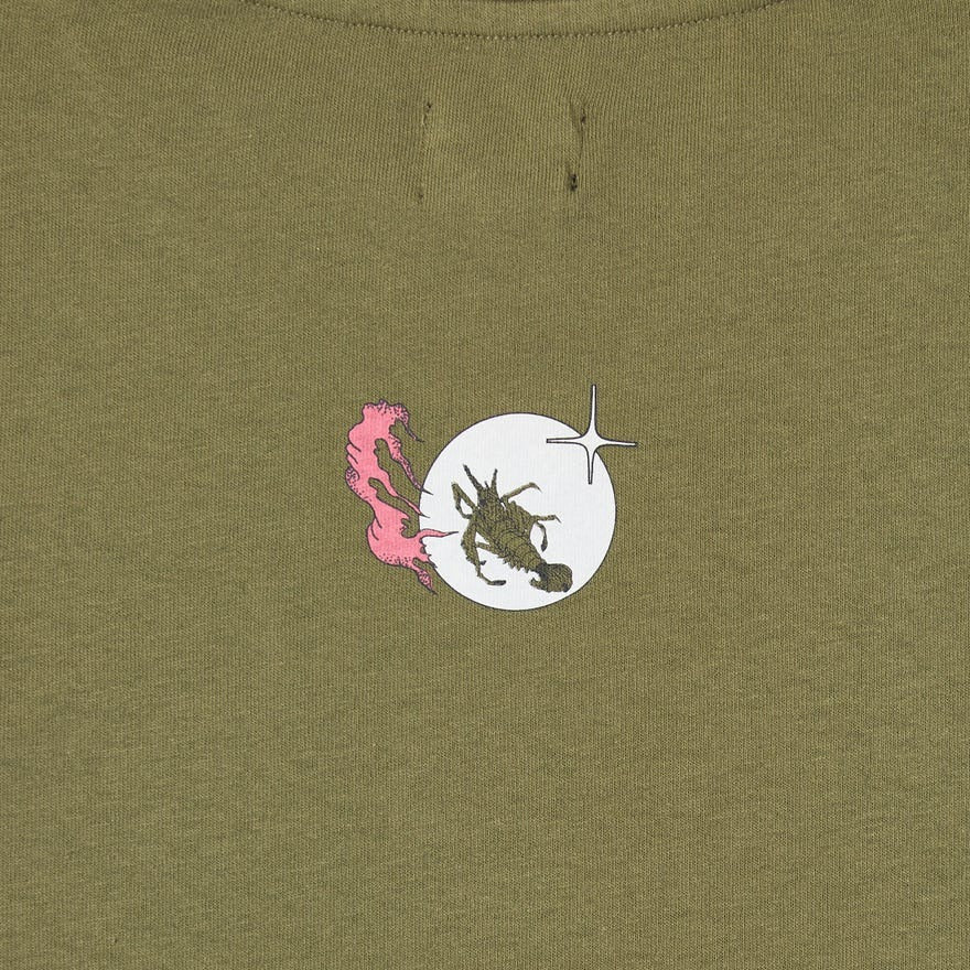 Edwin Tarot Deck 2 LS T-Shirt - Martini Olive