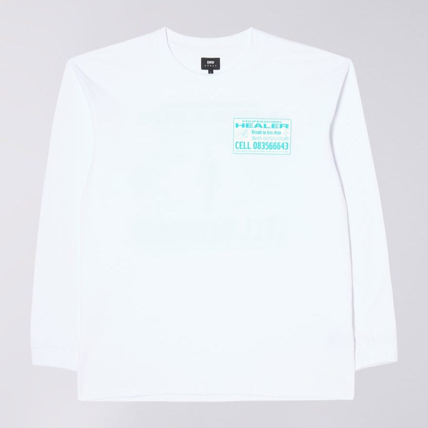 Edwin Pro Healer LS T-Shirt - White