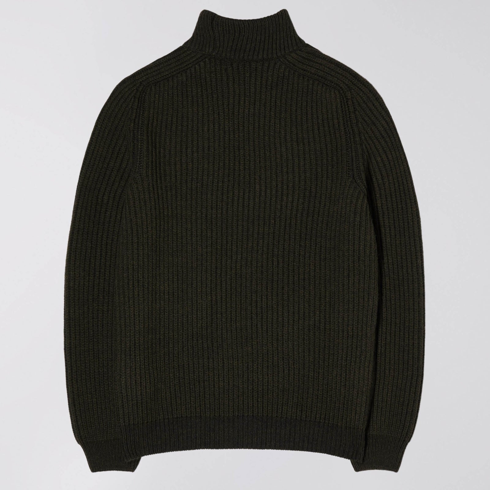 Edwin Roni High Collar Knit - Uniform Green