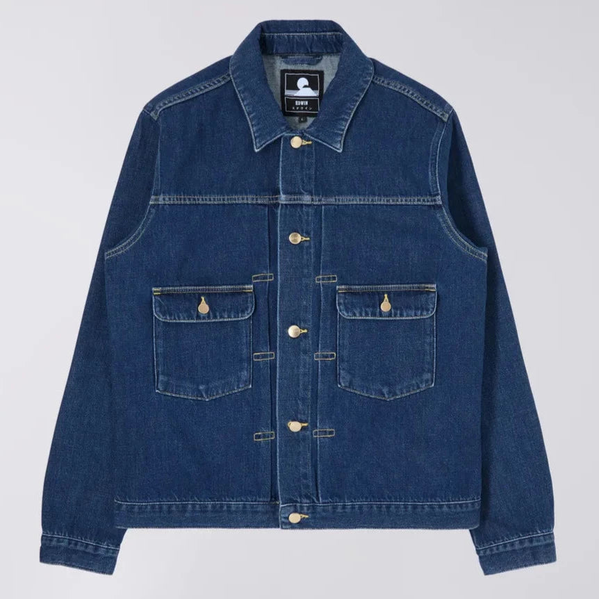 Edwin E-Classic Jacket - Blue Mid Stone Wash