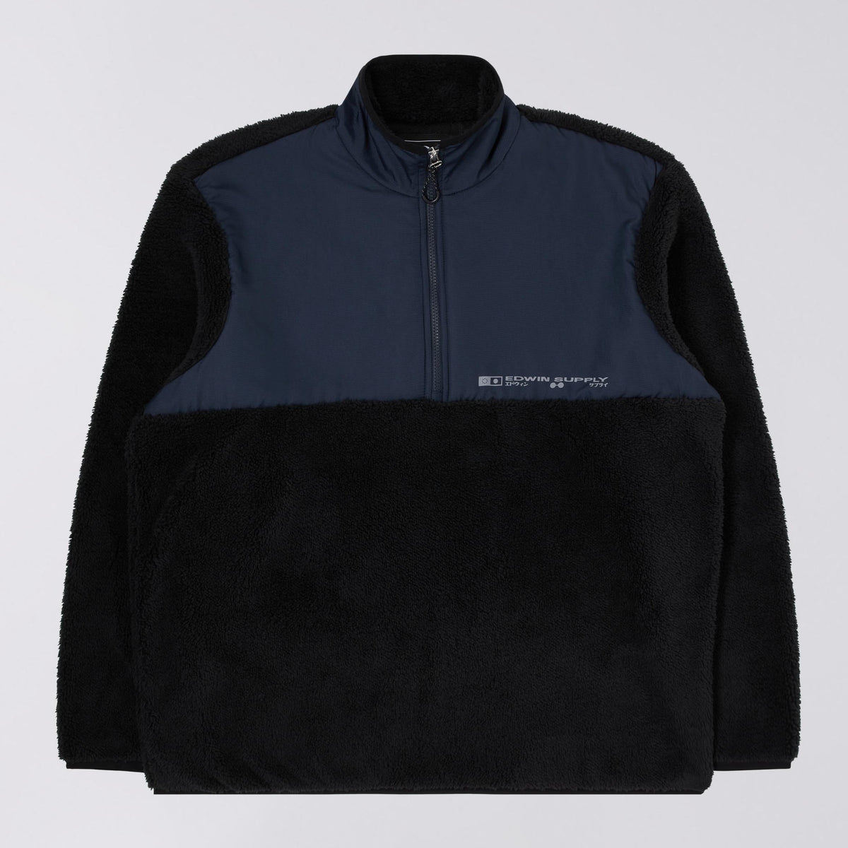 Edwin Kaiteki Half Zip Sweat : Black