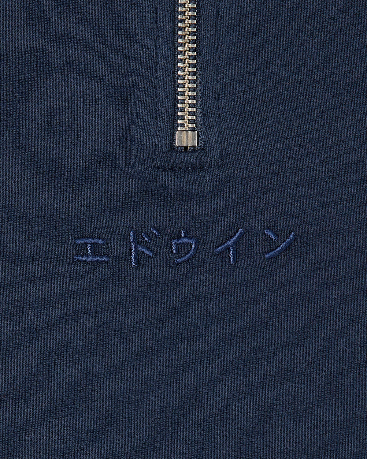 Edwin Zip Polo - Navy Blazer